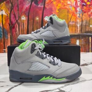 Nike Air Jordan Retro 5 V Green Bean Size 5 Youth, 6.5 Women's DQ3734-003